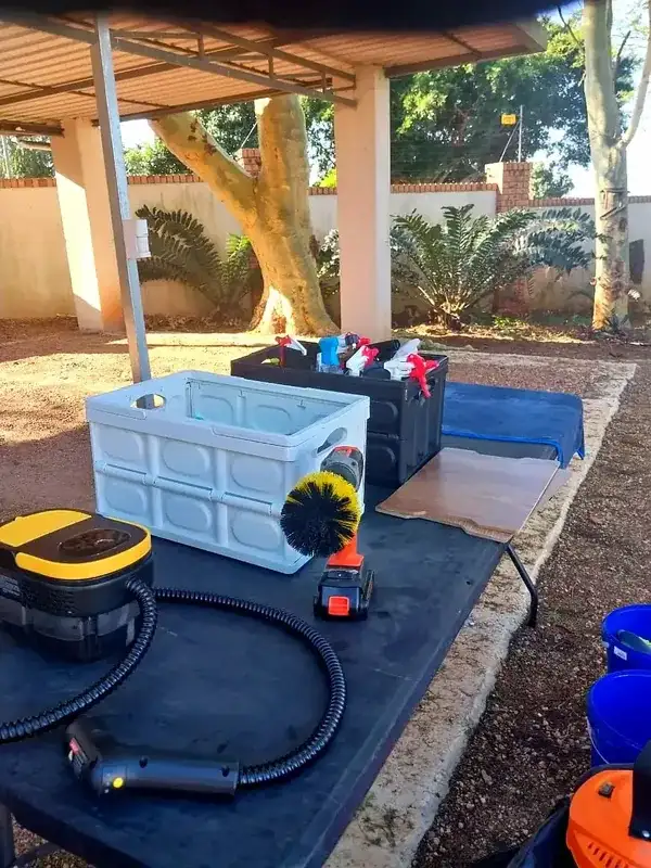 FK Vroom detailing tools and equipment — Durban